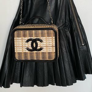 Lamb Leather Plated Jumper Dress